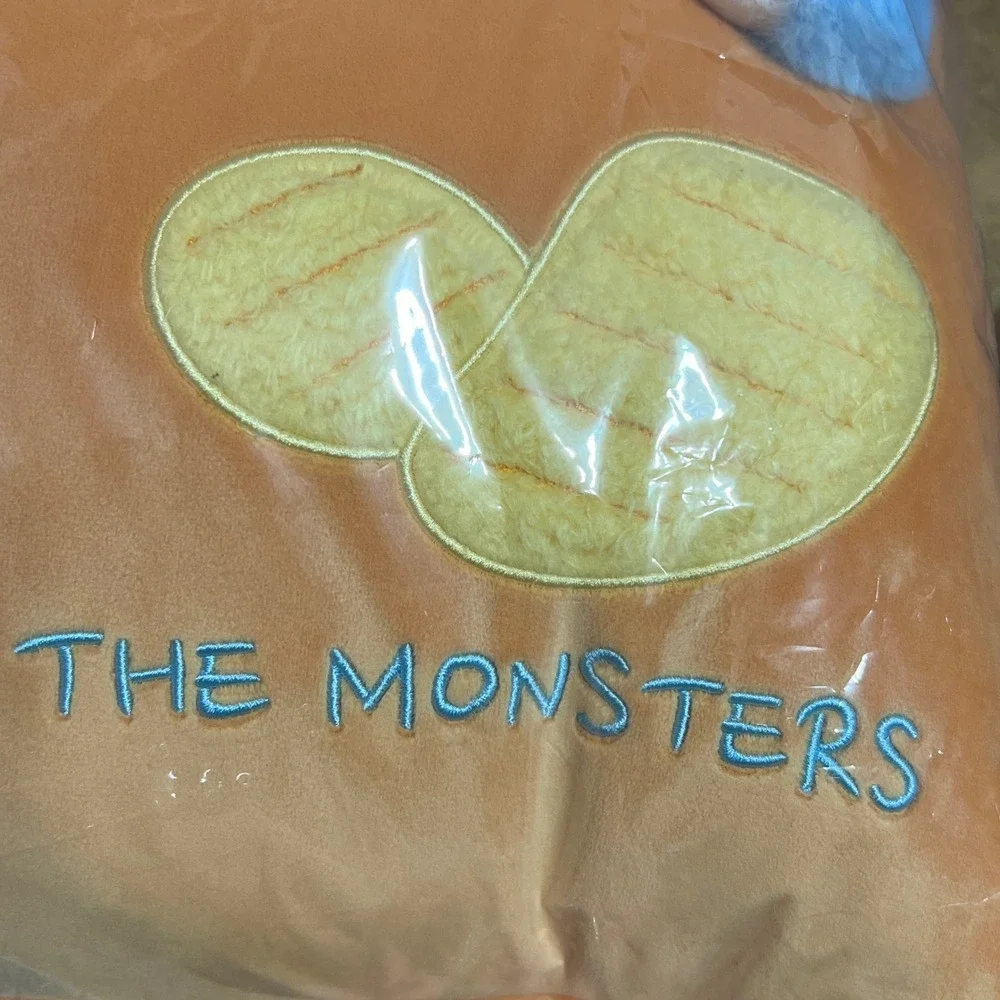 Pop Mart LABUBU The Monsters Wacky Mart Series Pillow Orange 3D Effect Plush